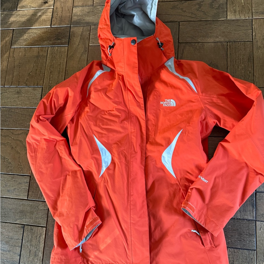 The North Face Women's HyVent Bright Orange Ski Jacket